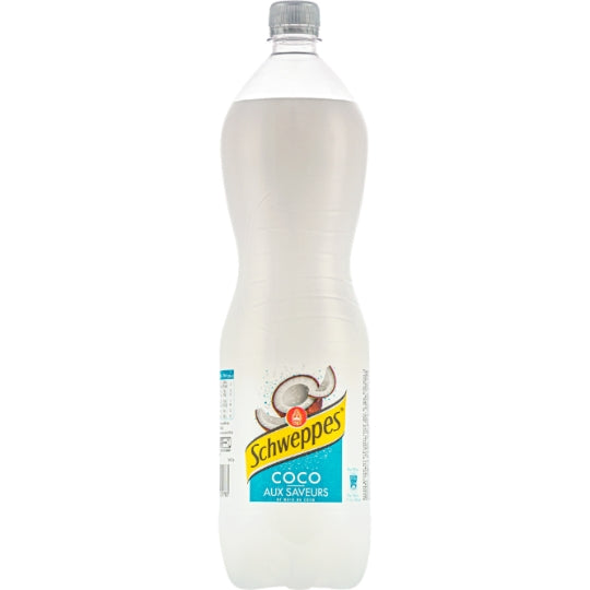 Schweppes boisson gazeuse saveur noix de coco 1,5L