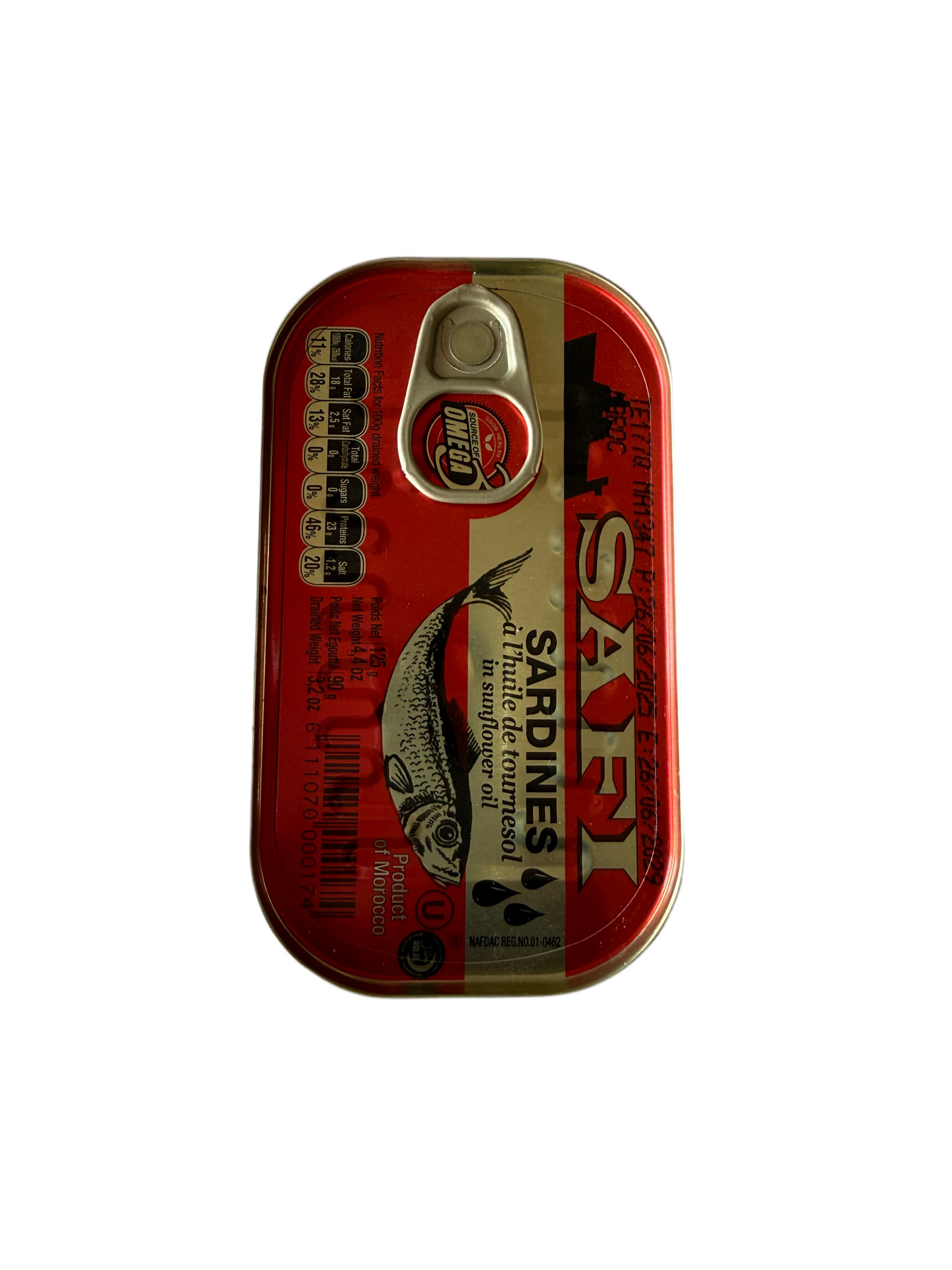 Sardines à l’huile de tournesol – Safi – 125 g