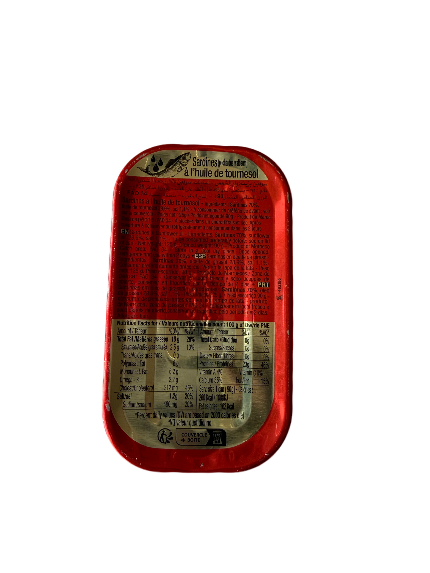 Sardines à l’huile de tournesol – Safi – 125 g