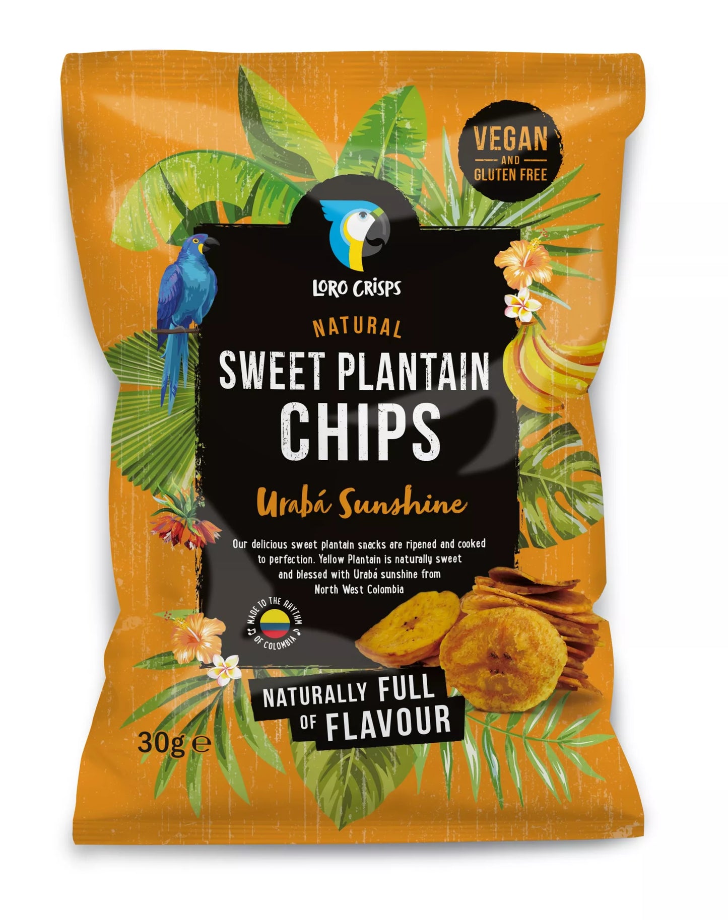 Chips de Plantain Sucrée Loro Crisps - Uraba Sunshine