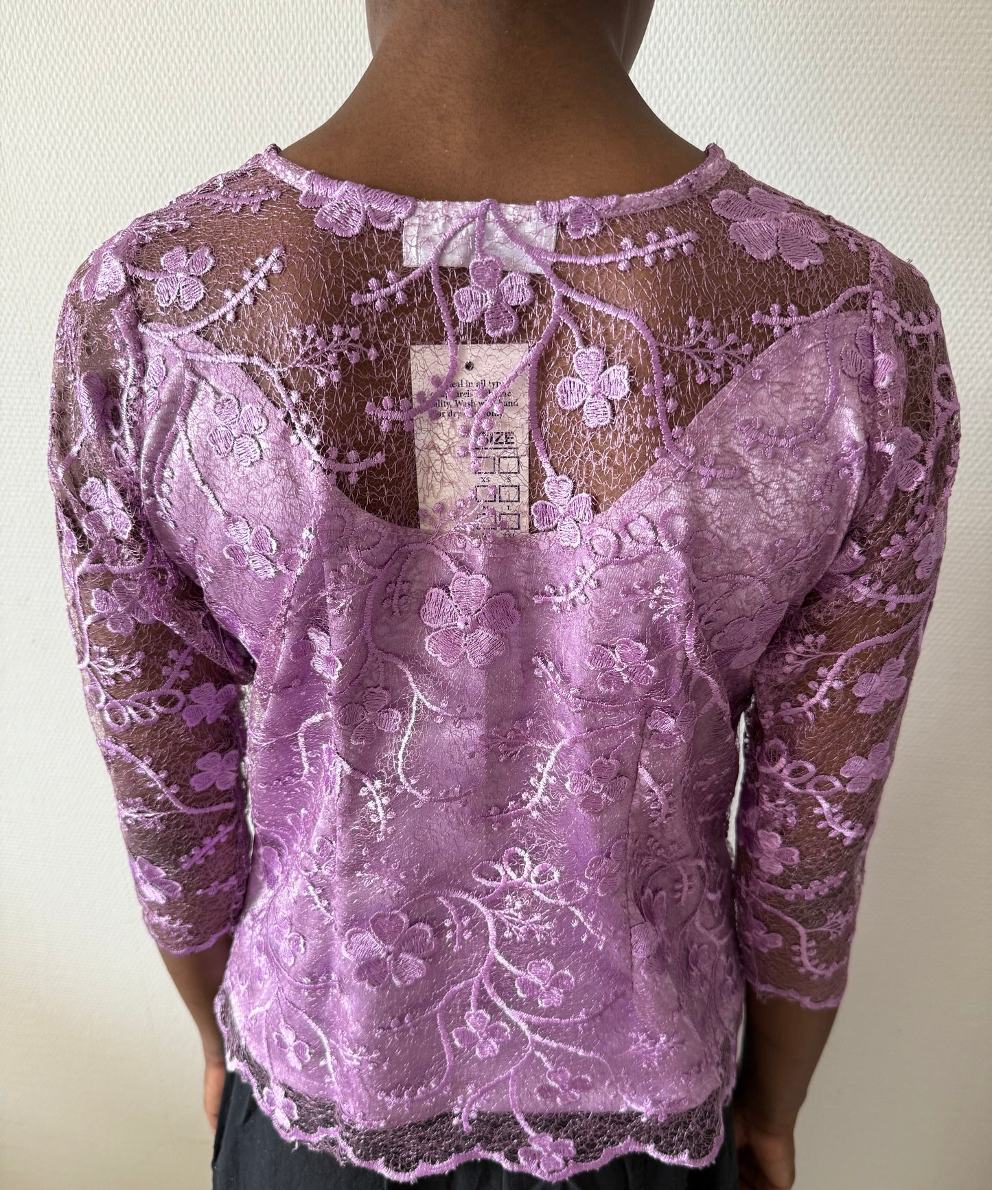 Body dentelle Violet - STBOD2503