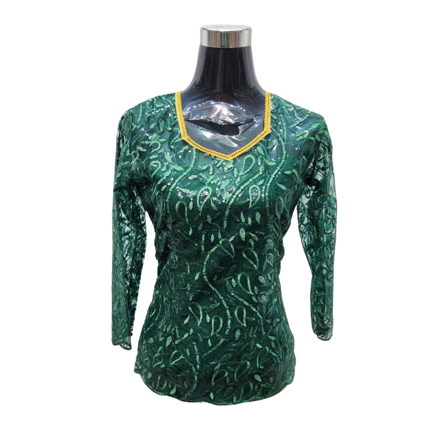 Body dentelle Vert Sapin - STBOD2501
