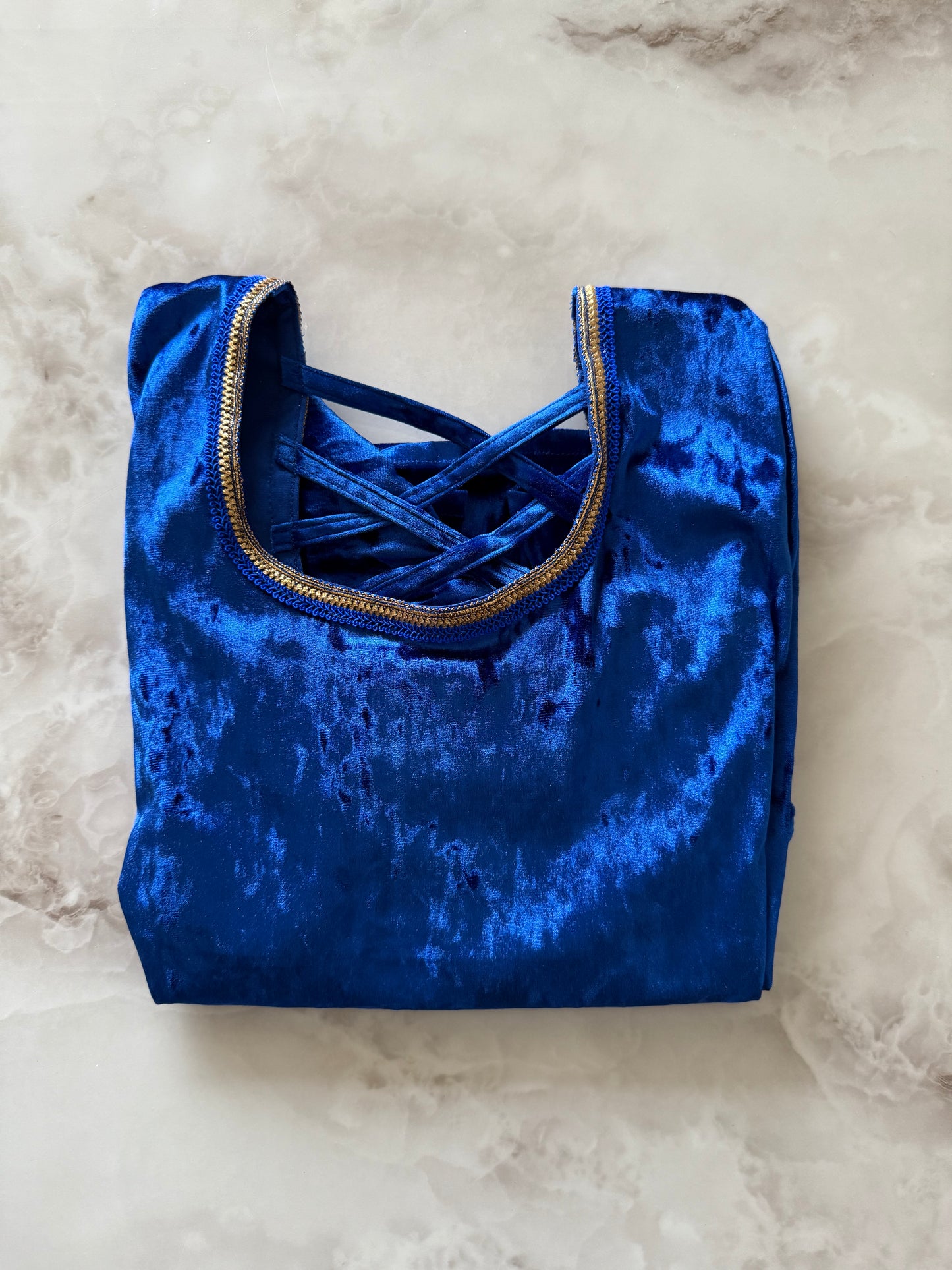 Body velours Bleu Roi - BTTBOD2501