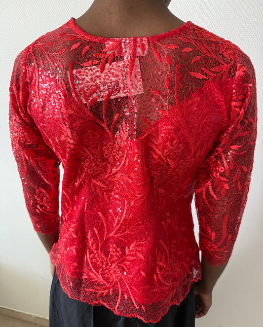 Body dentelle Rouge - STBOD2503