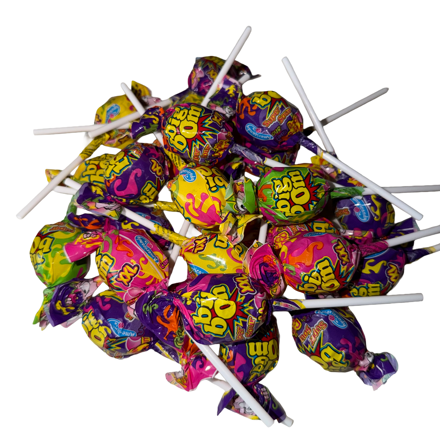 10 Bonbons Sucette Big Bom XXL Super Sour 25g
