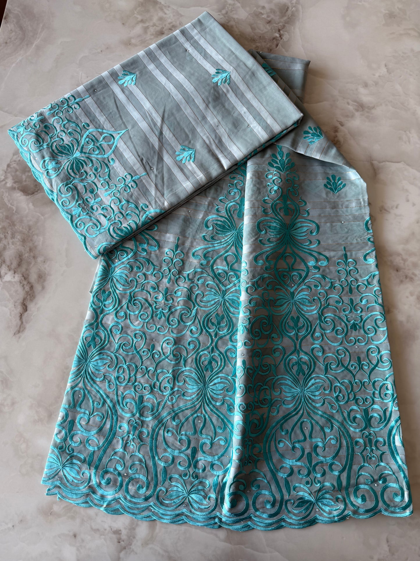 Salouva 2 pièces sans Pena - Gris - Bleu Turquoise - BTTSAL2505