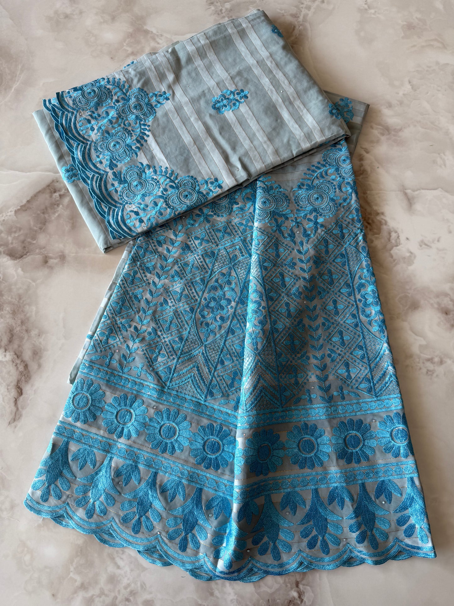 Salouva 2 pièces sans Pena - Gris - Bleu ciel - BTTSAL2505