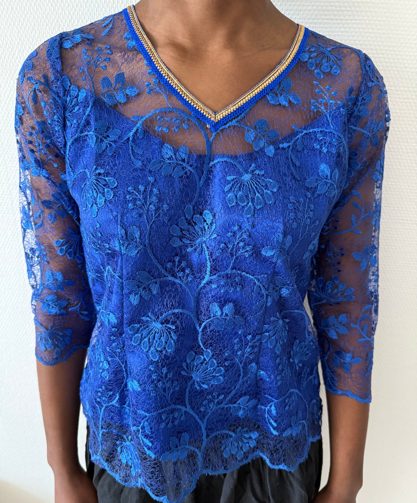Body dentelle Bleu Roi - STBOD2503