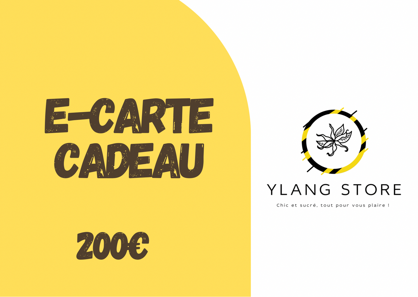 E-Carte Cadeau Ylang Store