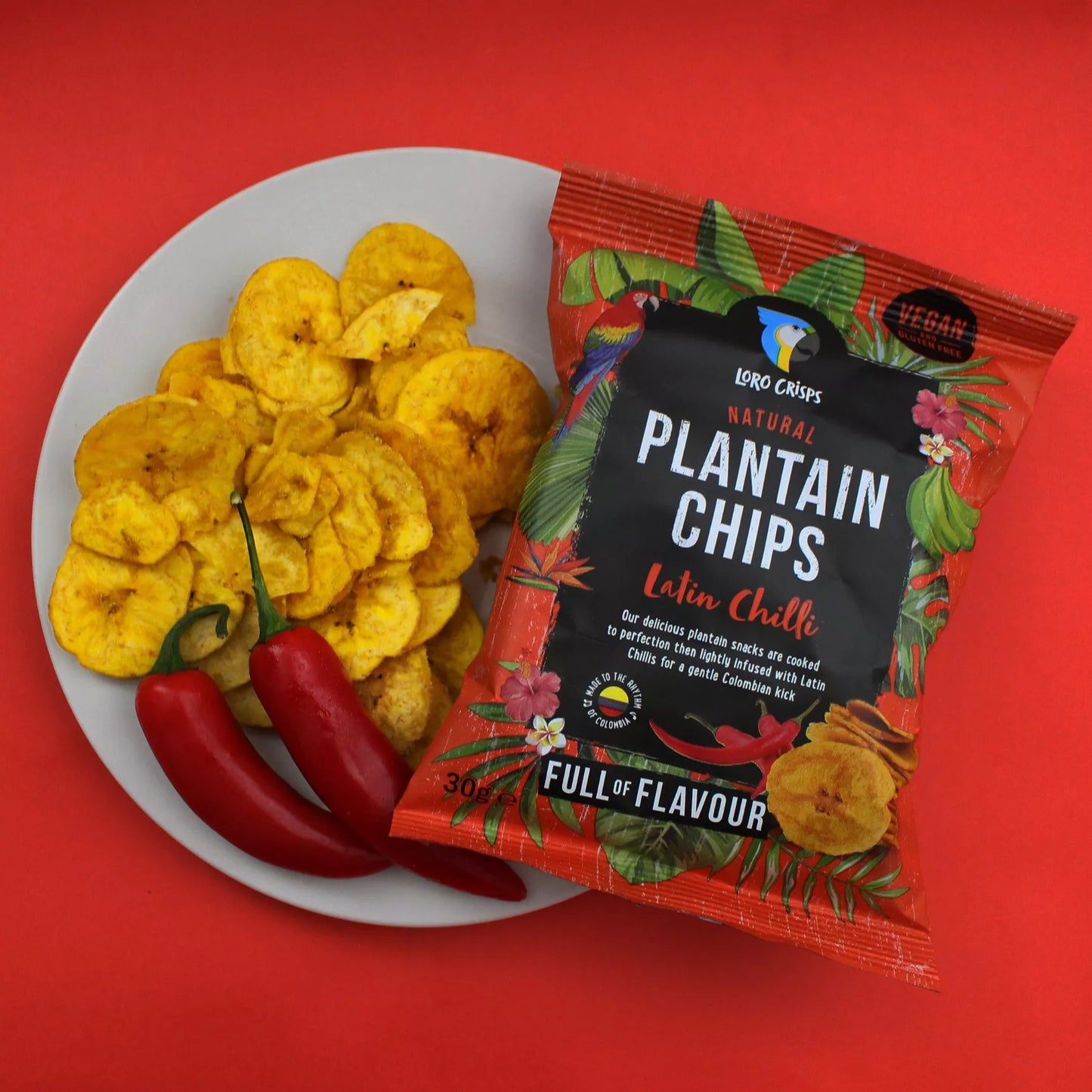 Chips de banane plantain Loro Crisps – Piment Latin