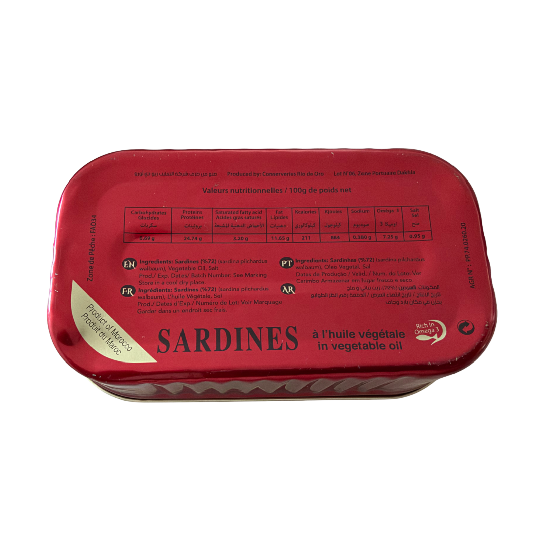 Sardines à l’huile de soja – KEITA – 100 g