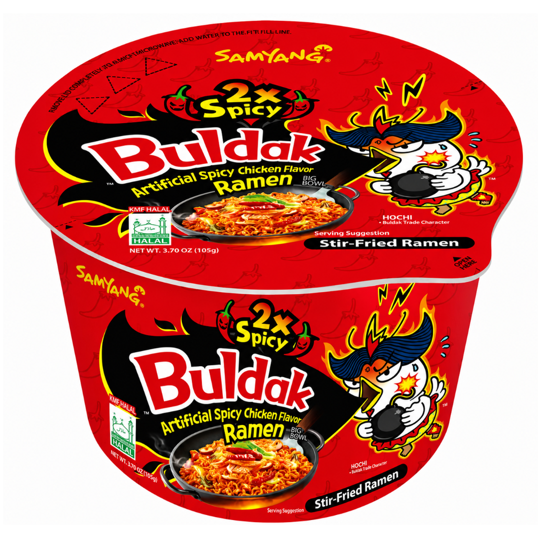 Nouilles instantanées Buldak Samyang Poulet extra épicé Bowl – 105 g