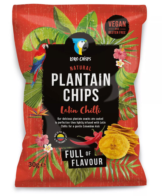Chips de banane plantain Loro Crisps – Piment Latin