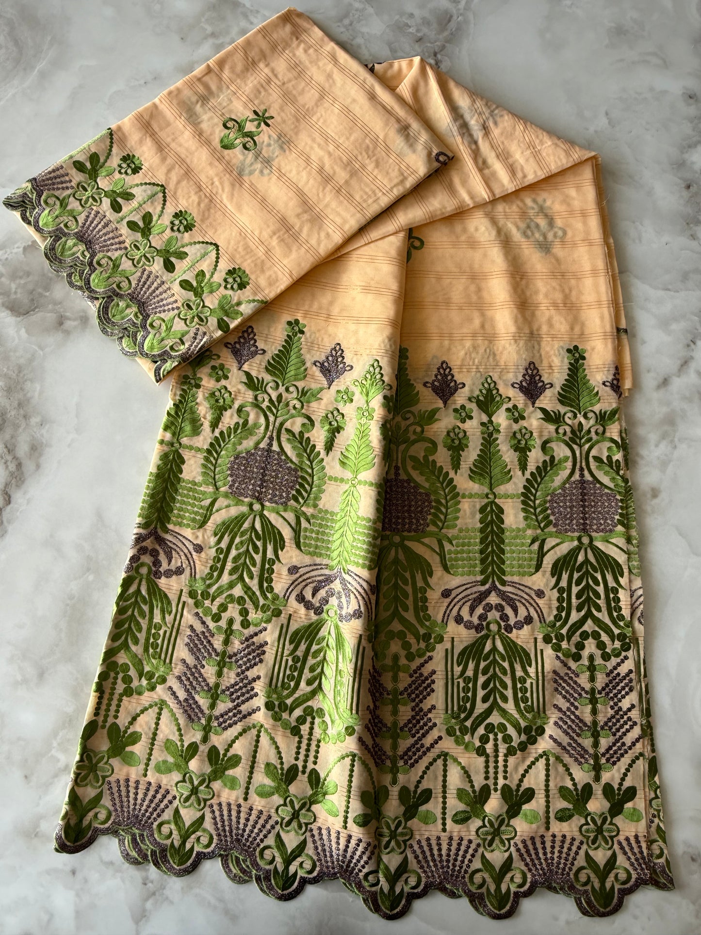 Salouva 2 pièces sans Pena - Beige clair - Vert olive - BTTSAL2505