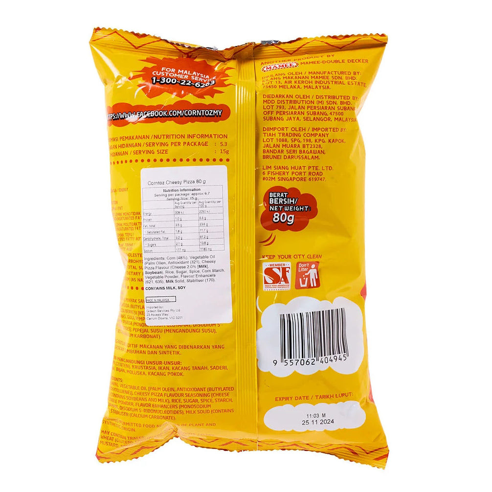 Corntoz Saveur Pizza au fromage 80g