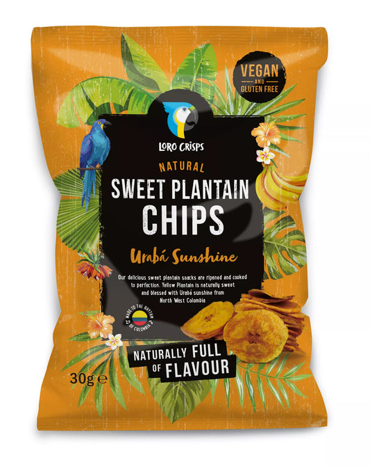 Chips de Plantain Sucrée Loro Crisps - Uraba Sunshine