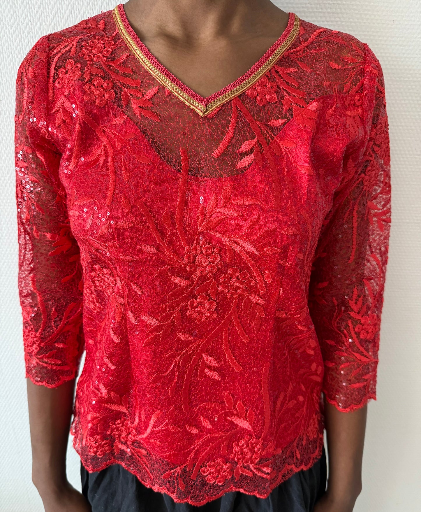 Body dentelle Rouge - STBOD2503