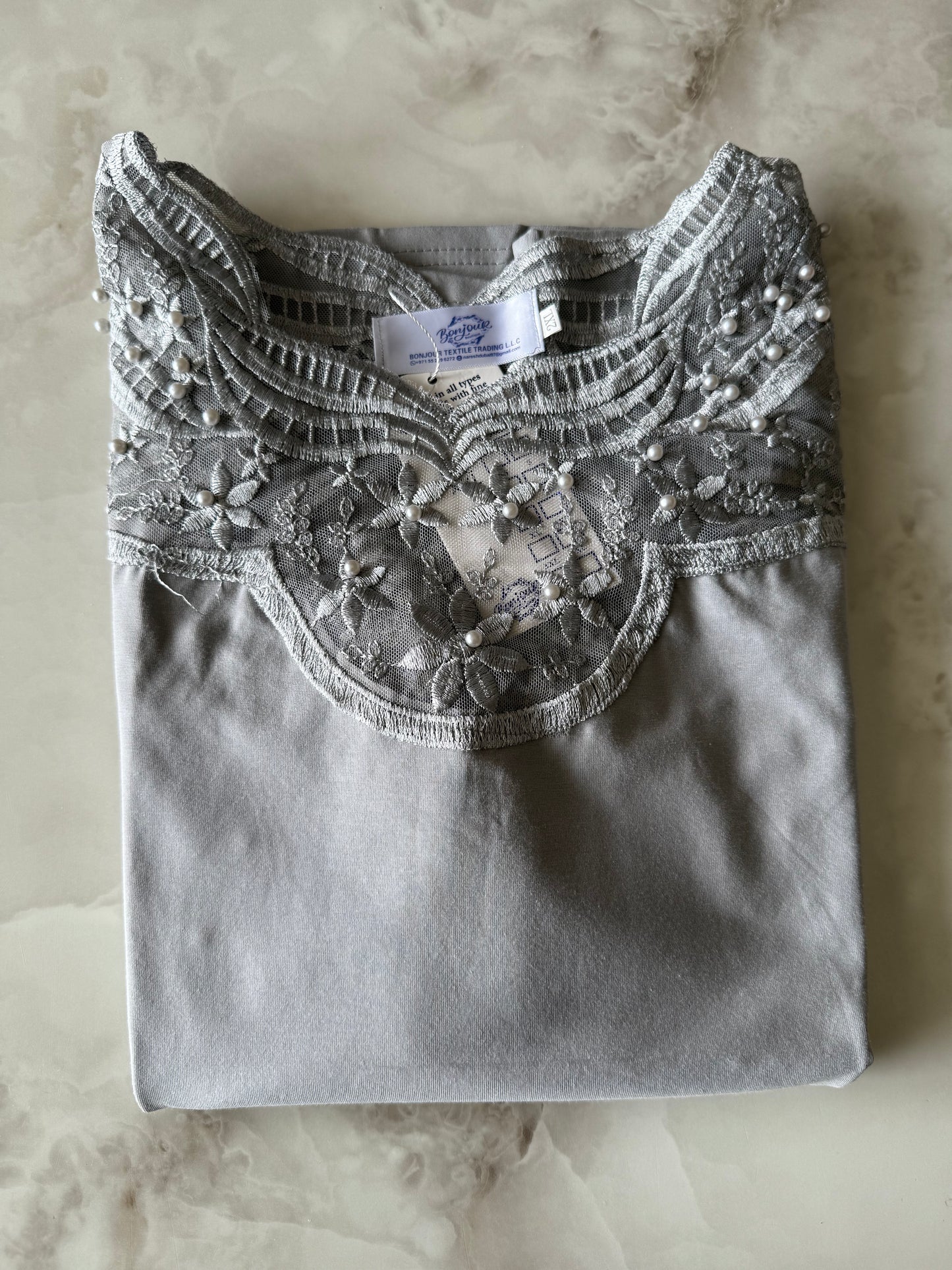 Body coton gris - STBOD2505