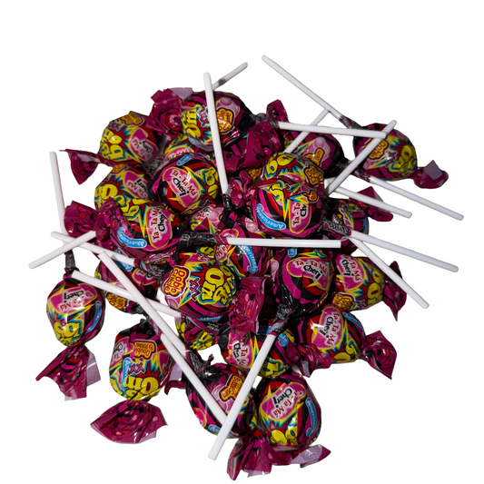 20 Bonbons Sucette Big Bom XXL Cerise 25g