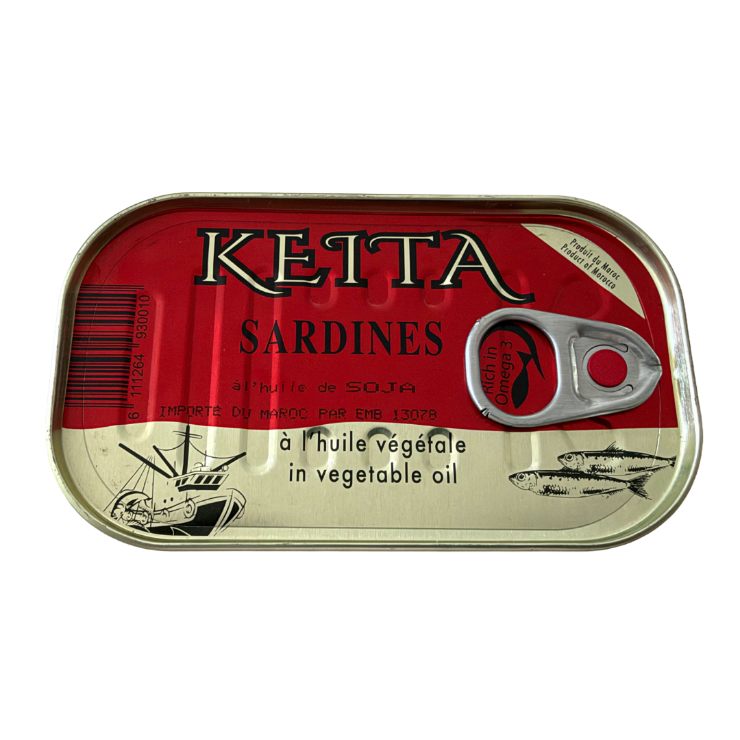 Sardines à l’huile de soja – KEITA  – 100 g