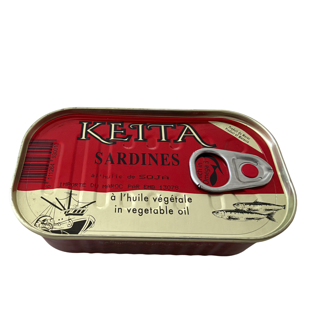Sardines à l’huile de soja – KEITA  – 100 g