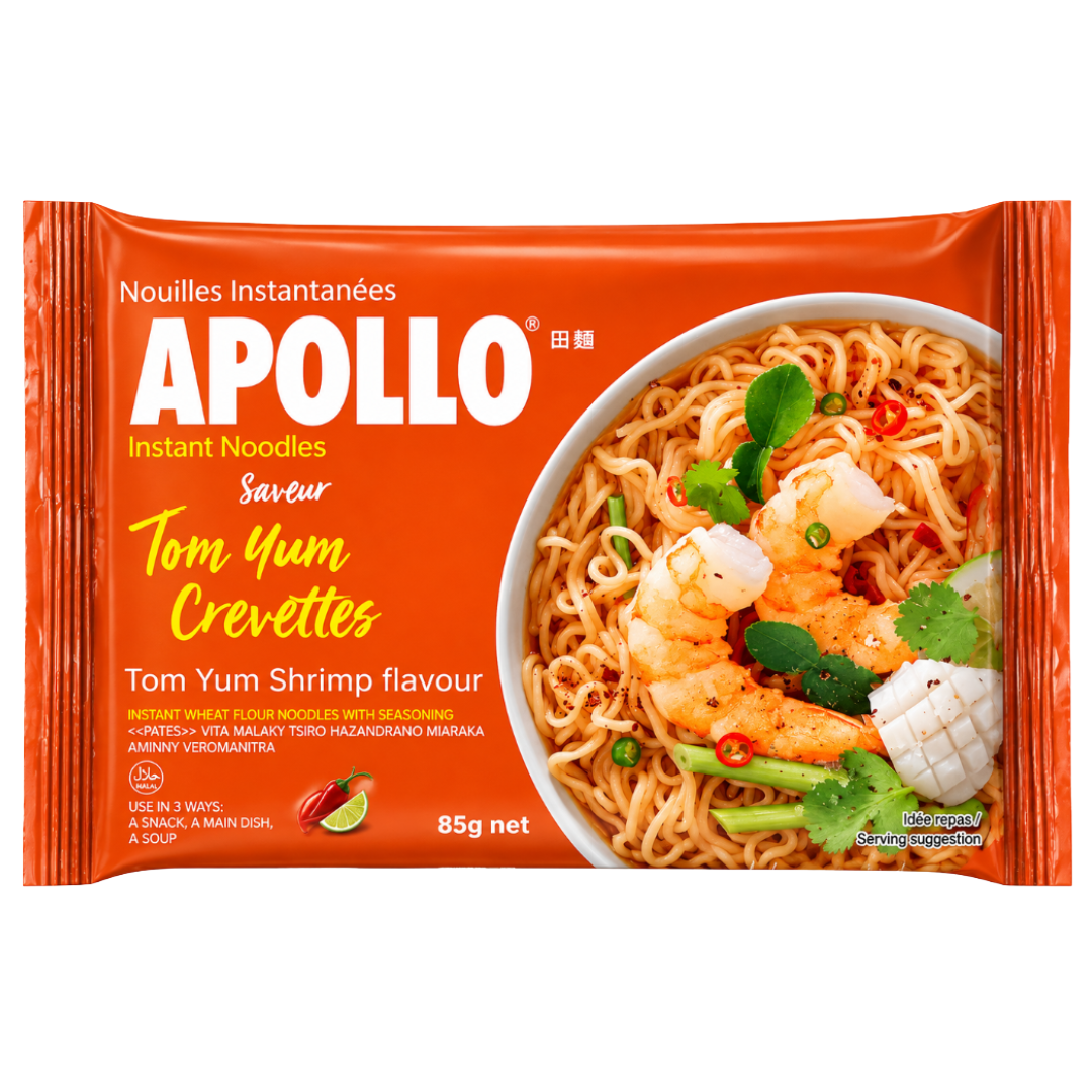 Nouilles saveur Tom Yum Crevettes APOLLO 85g