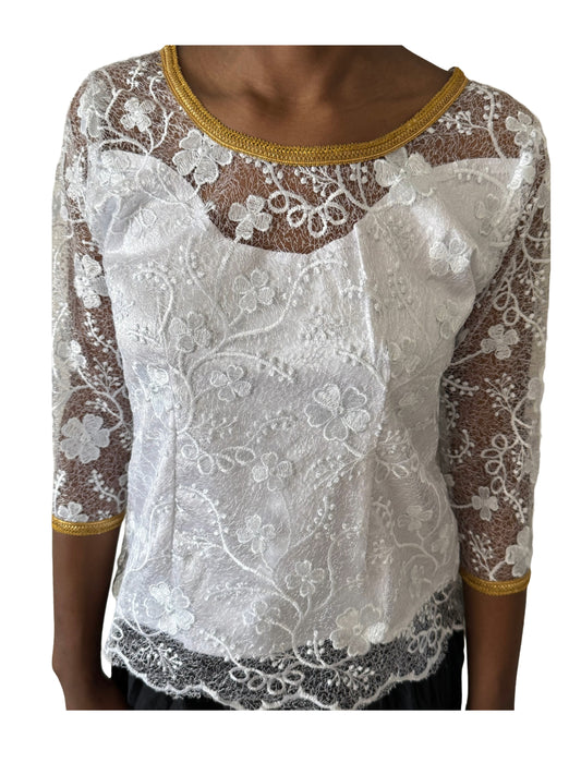 Body dentelle Blanc - STBOD2503