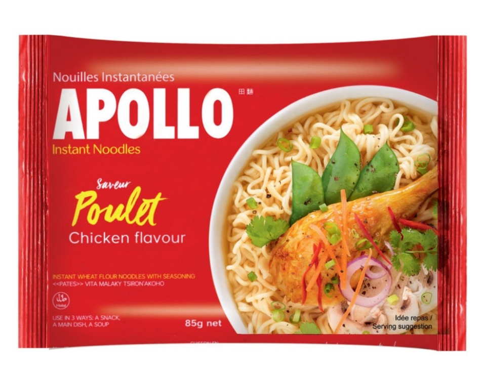 Nouilles saveur Poulet APOLLO 85g